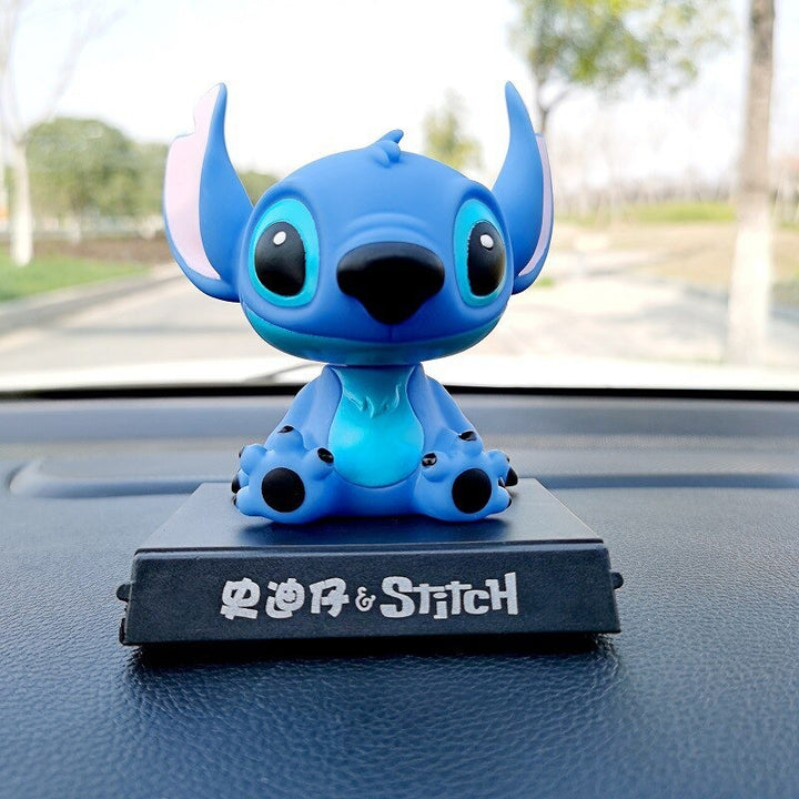 Figurines Disney Lilo et Stitch Têtes Mobiles Voiture - 