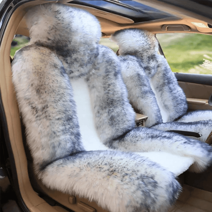 Housse de Siège Voiture en Fourrure Douce et Épaisse - 
