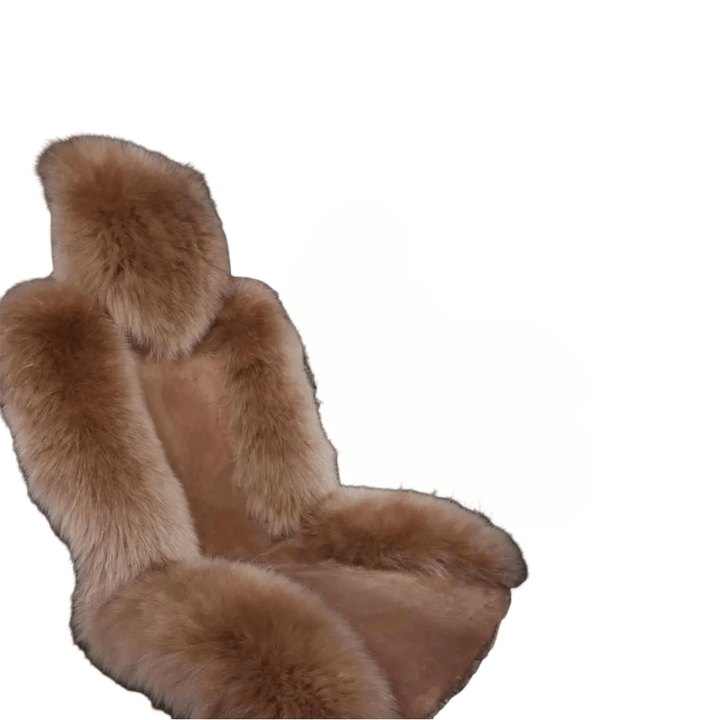 Housse de Siège Voiture en Fourrure Douce et Épaisse - 