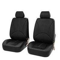Housses de Siège Voiture Simili Cuir Noir Ajustées - 