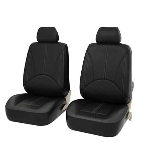 Housses de Siège Voiture Simili Cuir Noir Ajustées