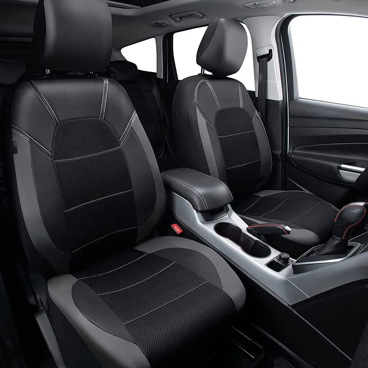 Housses de Siège Voiture Simili Cuir Style Sport - 