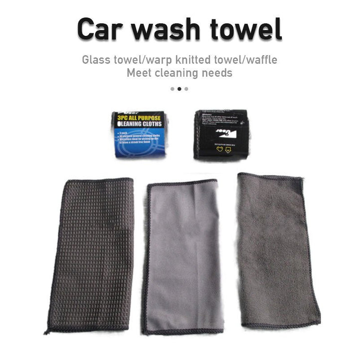 Kit de Nettoyage Voiture Microfibre 9 Pièces - 0