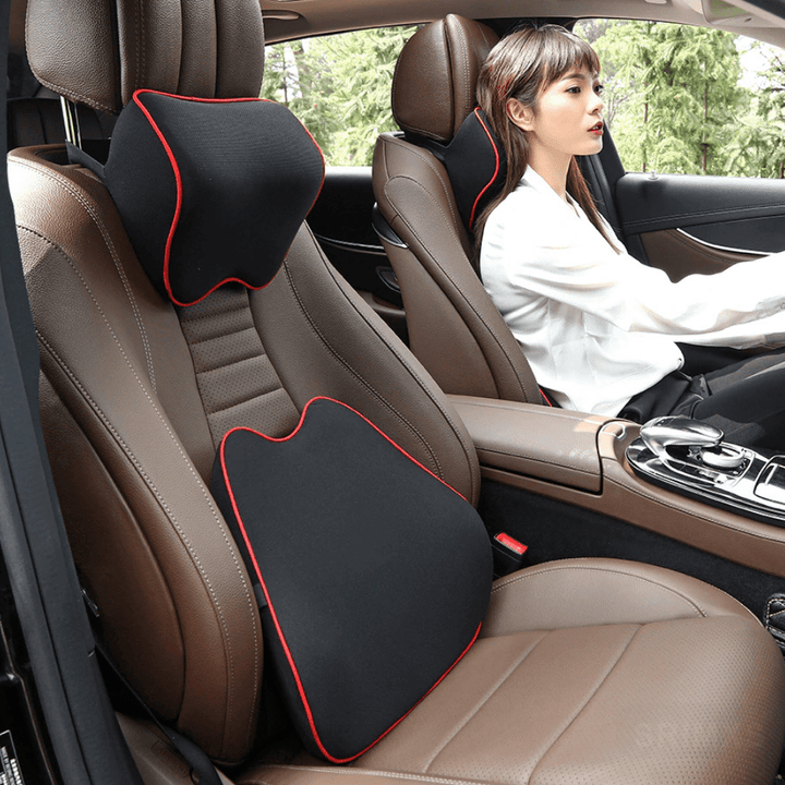 Kit Voiture Appui Tête Soutien Lombaire - 0