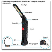 Lampe Torche Tactique Voiture Lanterne LED 360° - 0