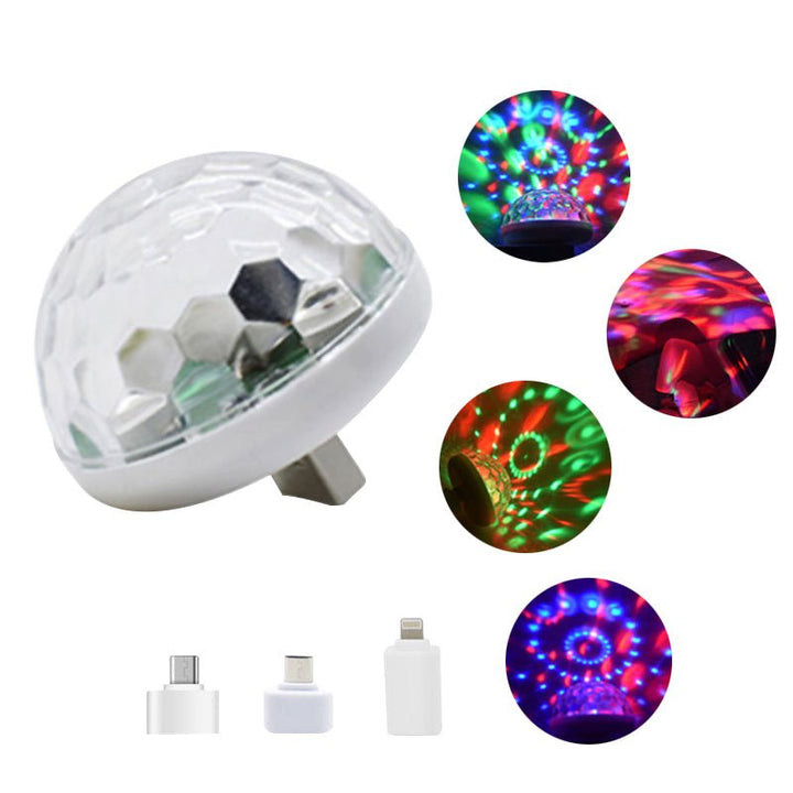 Mini Boule Disco USB LED Lumières Stroboscopique - 