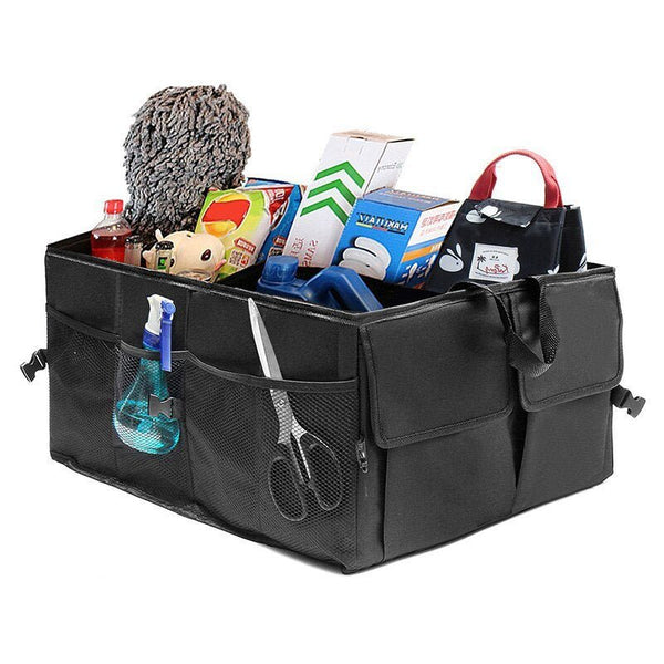 Organisateur de Coffre Voiture - Boîte de Rangement Pliable - 0