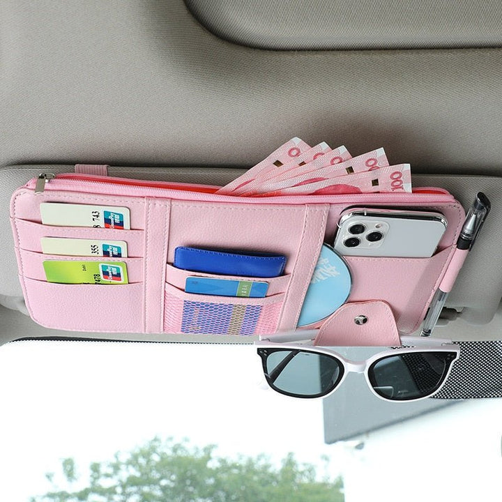 Organisateur Visière Pare - Soleil de Voiture - 0