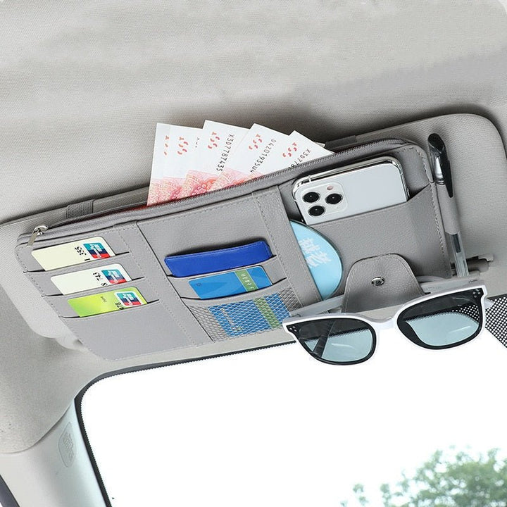 Organisateur Visière Pare - Soleil de Voiture - 0
