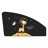 Pare Soleil Voiture Bébé Aimanté Girafe Mignonne - 
