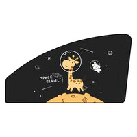 Pare Soleil Voiture Bébé Aimanté Girafe Mignonne - 