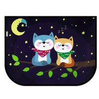 Pare Soleil Voiture Bébé Aimanté – Motif Mignon Universel - 