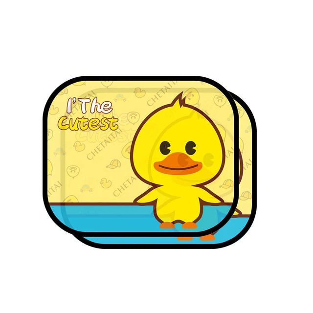 Pare Soleil Voiture Bébé – Lot de 2 Carrés Mignons à Fixation Statique - 