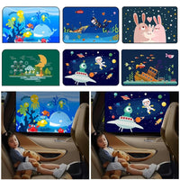 Pare Soleil Voiture Bébé Magnétique Dessins Animés - 