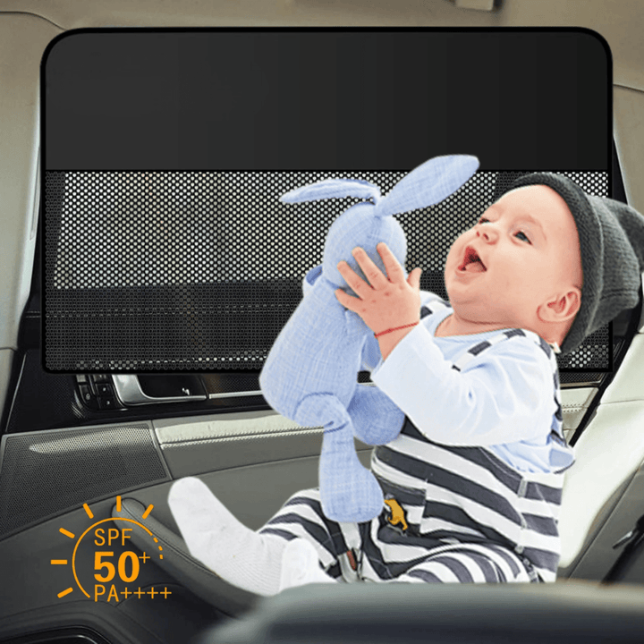Pare Soleil Voiture Magnétique Opaque & Maille - 