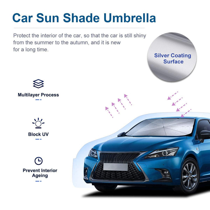 Pare - Soleil Voiture Pare - Brise Universel - 0