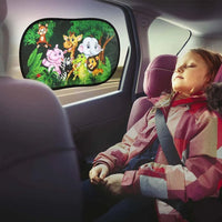Pare Soleil Voiture pour Bébé – Lot de 2 Rideaux Électrostatiques - 