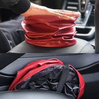 Poubelle de Voiture Cuir Rétractable - 0