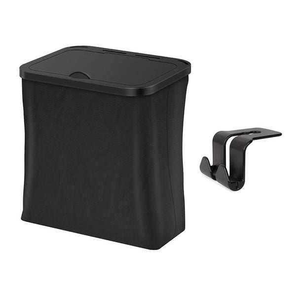 Poubelle pour Voiture Hermétique Cuir PU - 0