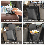 Poubelle pour Voiture Hermétique Cuir PU - 0