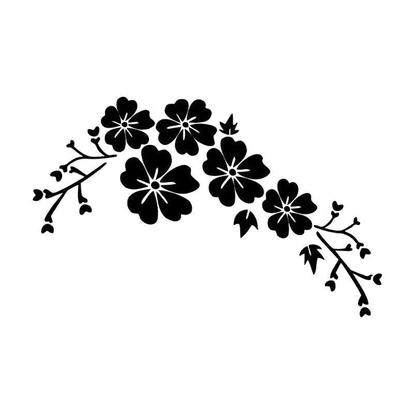 Sticker Voiture Fleurs Décoration Carrosserie - 