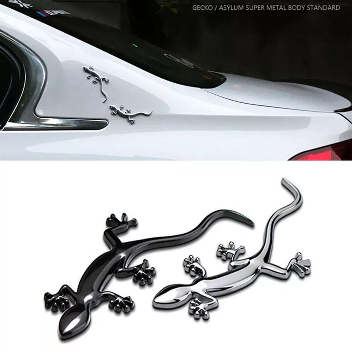 Sticker Voiture Lézard 3D Métal - 