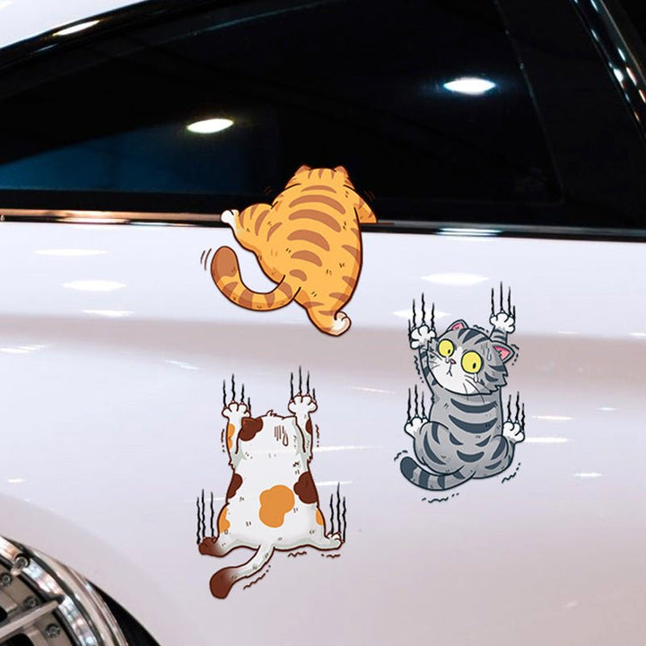 Stickers pour Voiture Chats Mignons Créatifs - 0