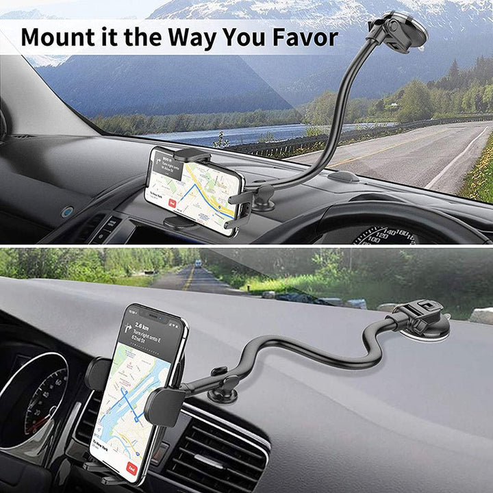 Support Smartphone Voiture Bras Long Flexible - 