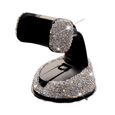 Support Téléphone Ventouse Cristal Diamant
