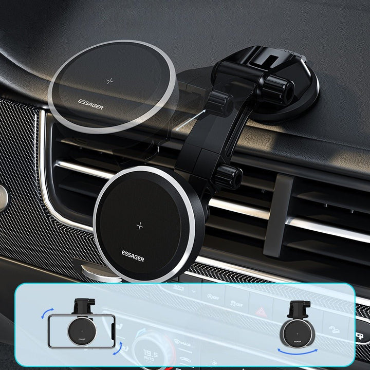 Support Téléphone Voiture Induction Lumineux - 