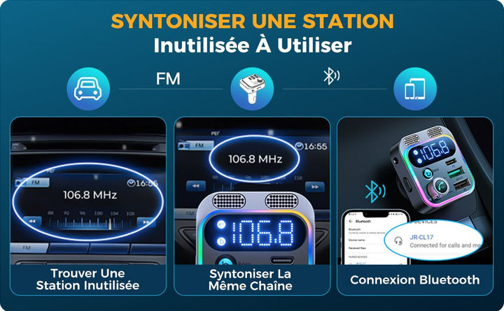 Transmetteur Bluetooth Voiture Multifonction - 0