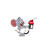 Autocollant Tom et Jerry Carburant Voiture - 