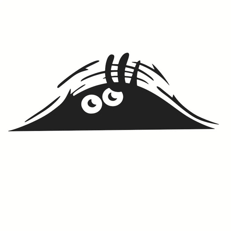 Autocollant De Voiture Monstre Drôle, Autocollant De Dessin Animé