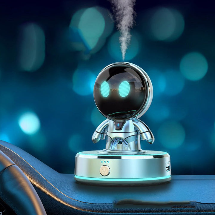 Diffuseur Huiles Essentielles Voiture - Lampe Robot LED - 0