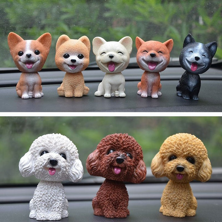 Figurine Chiots Mignons Tête Secouante - 0
