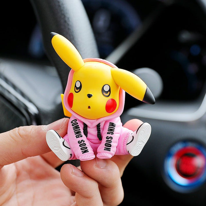 Figurine Pokemon Pikachu Clip Grille Voiture - 0