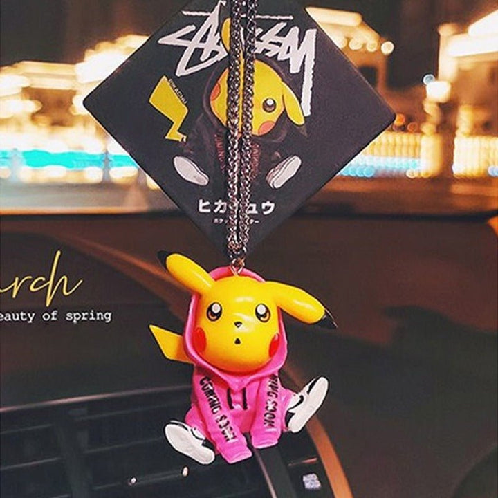 Figurine Pokemon Pikachu Pendentif Rétroviseur Voiture - 0