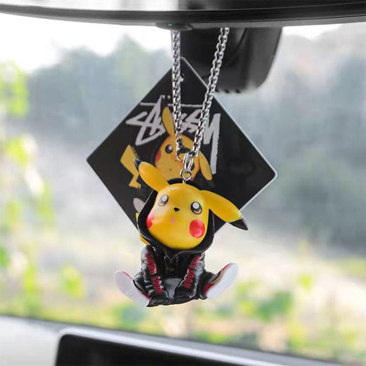 Figurine Pokemon Pikachu Pendentif Rétroviseur Voiture - 0