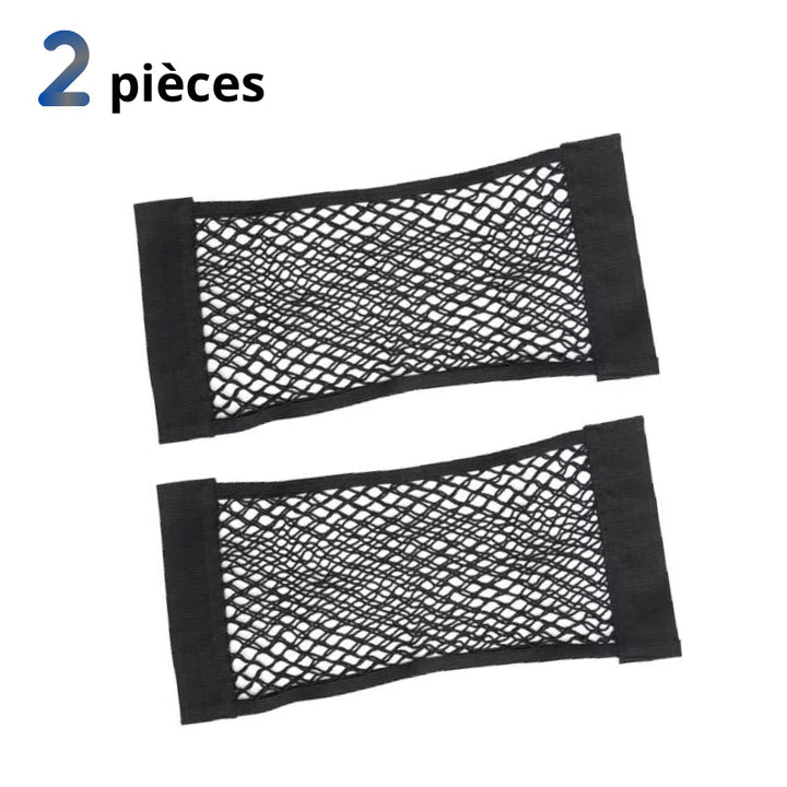 Filet de Rangement Voiture Adhérant Maille Élastique - 