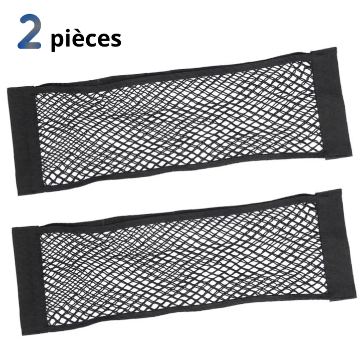 Filet de Rangement Voiture Adhérant Maille Élastique - 
