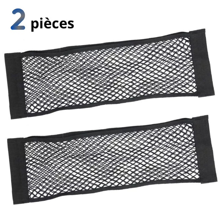 Filet de Rangement Voiture Adhérant Maille Élastique - 