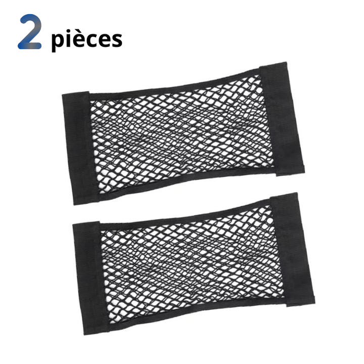 Filet de Rangement Voiture Adhérant Maille Élastique - 