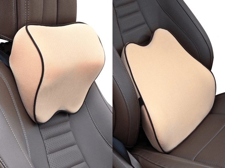 Kit Voiture Appui Tête Soutien Lombaire - 0