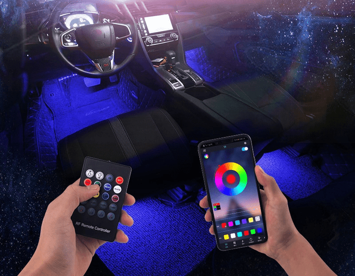 Light Car™ | Rubans LED pour ambiance d'intérieur en couleurs - 