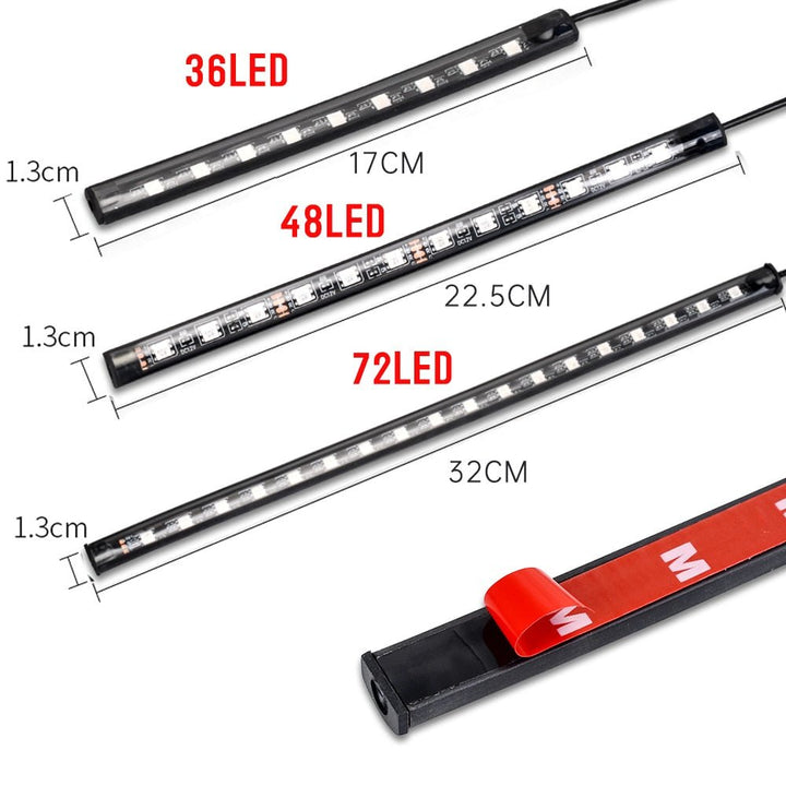 Light Car™ | Rubans LED pour ambiance d'intérieur en couleurs - 