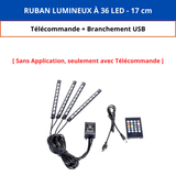 Light Car™ | Rubans LED pour ambiance d'intérieur en couleurs - 