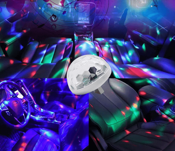 Mini Boule Disco USB LED Lumières Stroboscopique - 
