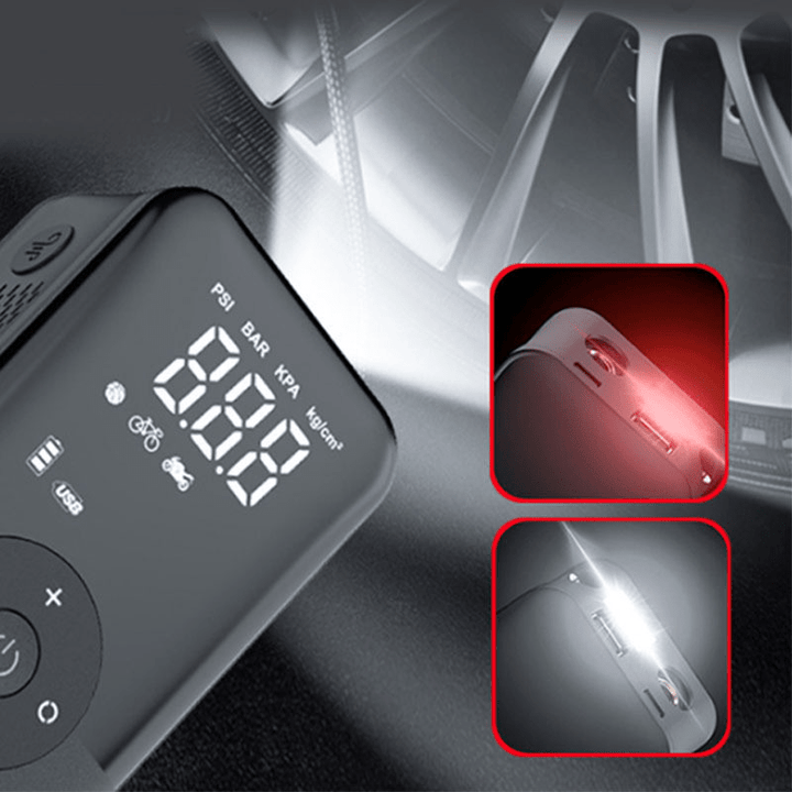 Mini Compresseur d'Air Portable Numérique - 