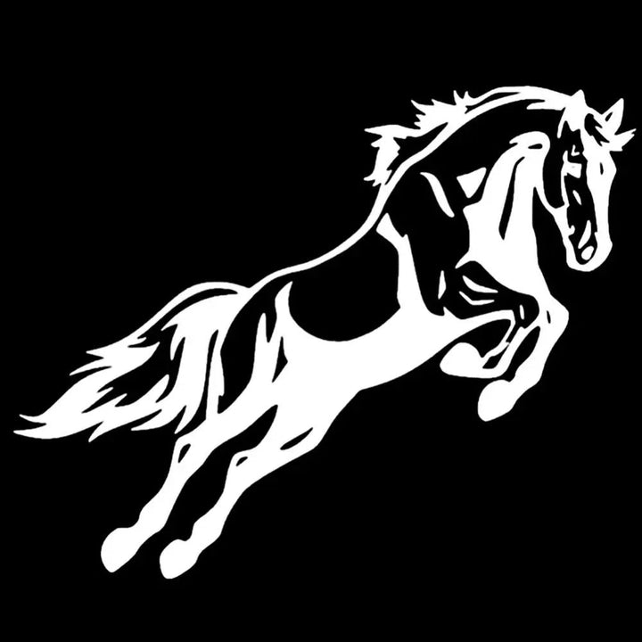 Sticker Autocollant Voiture Cheval Majestueux - 0