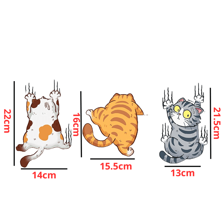 Stickers pour Voiture Chats Mignons Créatifs - 0